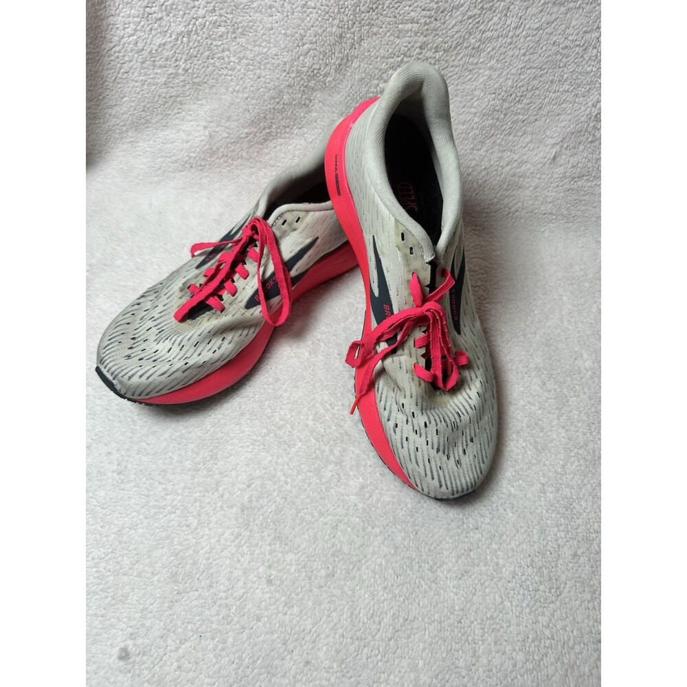 Brooks Hyperion Tempo Shoes Womens 8.5 Gray Pink Speed Track Running Trainer